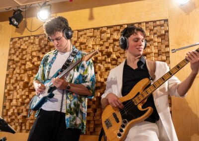 The Yacht Brothers on guitar and bass