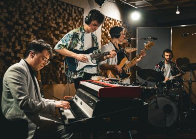 The Yacht Brothers in a live studio session
